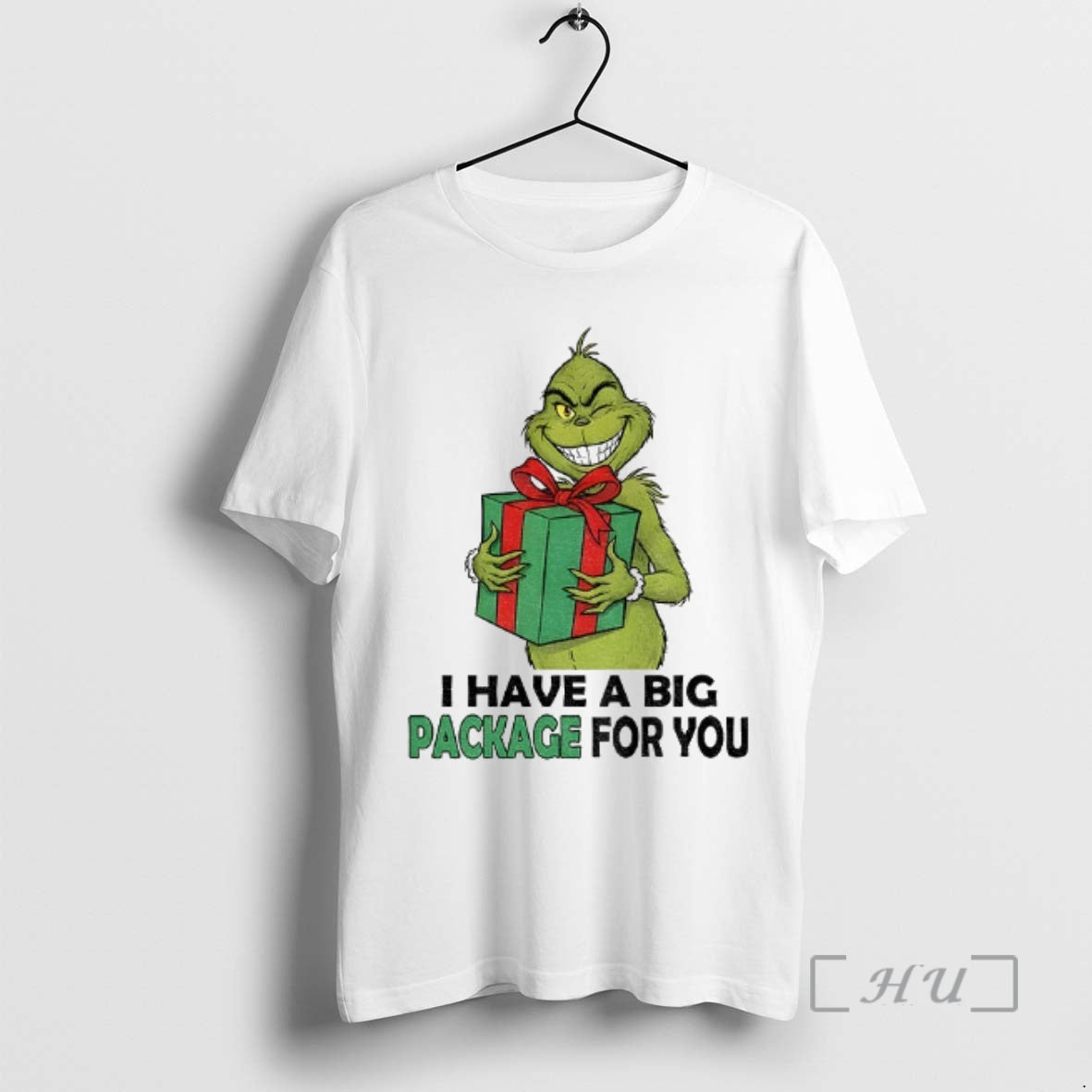 Trending Grinch Santa Holding I Have Big Package You T-Shirts, Hoodie, Sweatshirt - T-Shirt, Sweatshirt, Hoodie