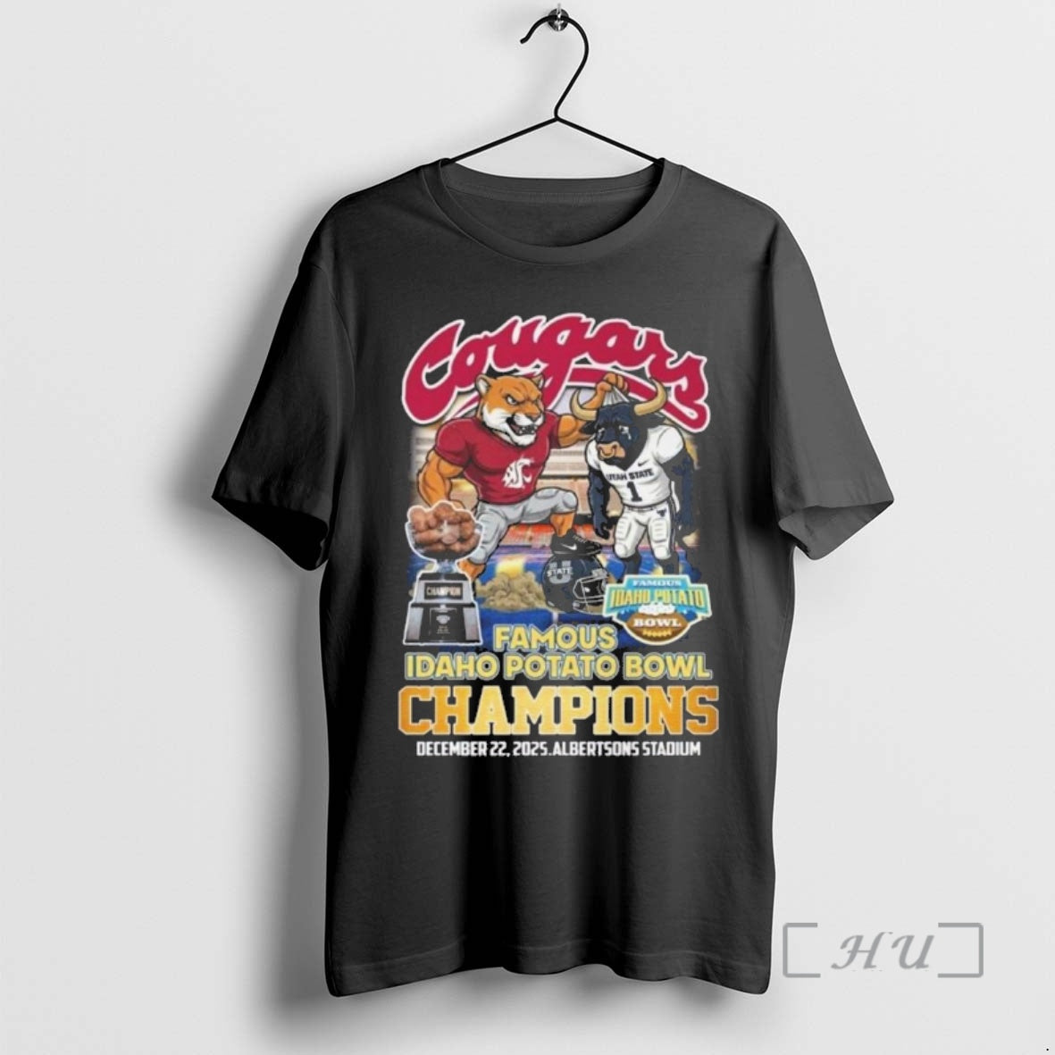 Trending Houston Cougars 2025 Famous Idaho Potato Bowl Champions Mascot Vintage T-Shirts, Hoodie, Sweatshirt - T-Shirt, Sweatshirt, Hoodie