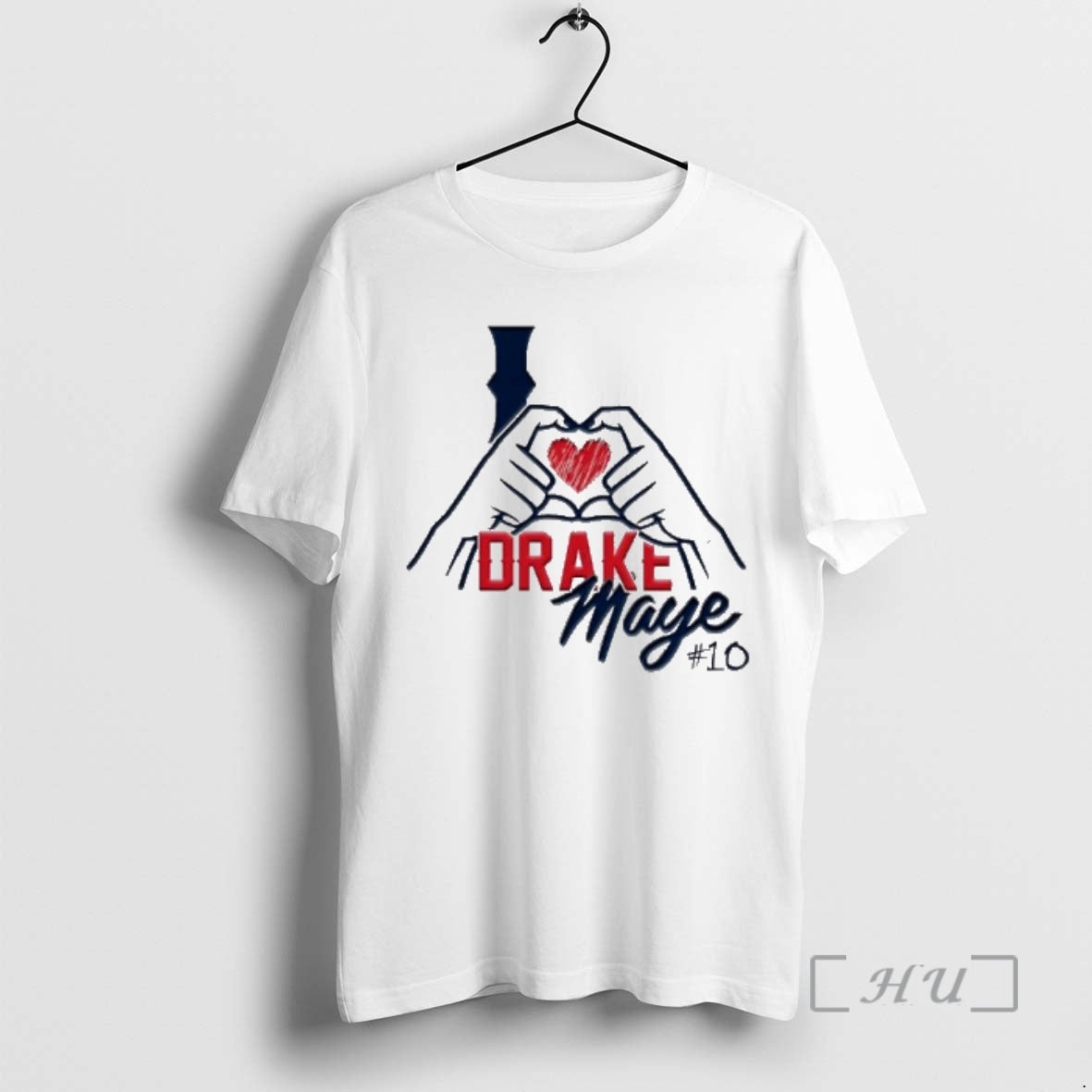 Trending I Love Drake Maye Hands Heart T-Shirts, Hoodie, Sweatshirt - T-Shirt, Sweatshirt, Hoodie