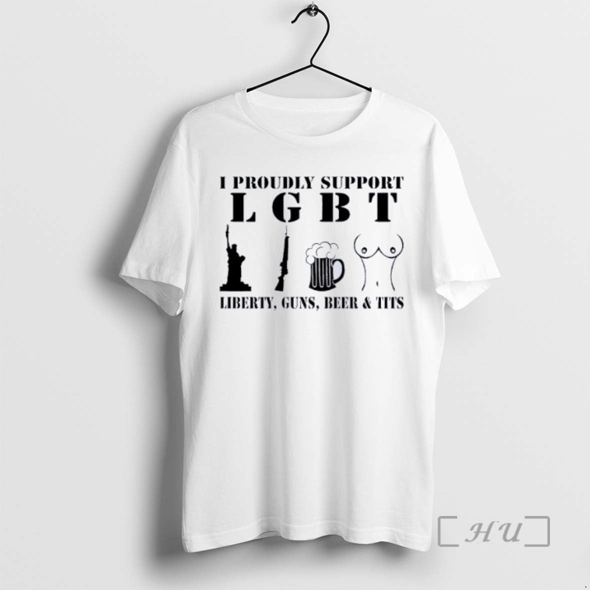 Trending I Proudly Support Liberty Guns Beer Tits T-Shirts, Hoodie, Sweatshirt - T-Shirt, Sweatshirt, Hoodie