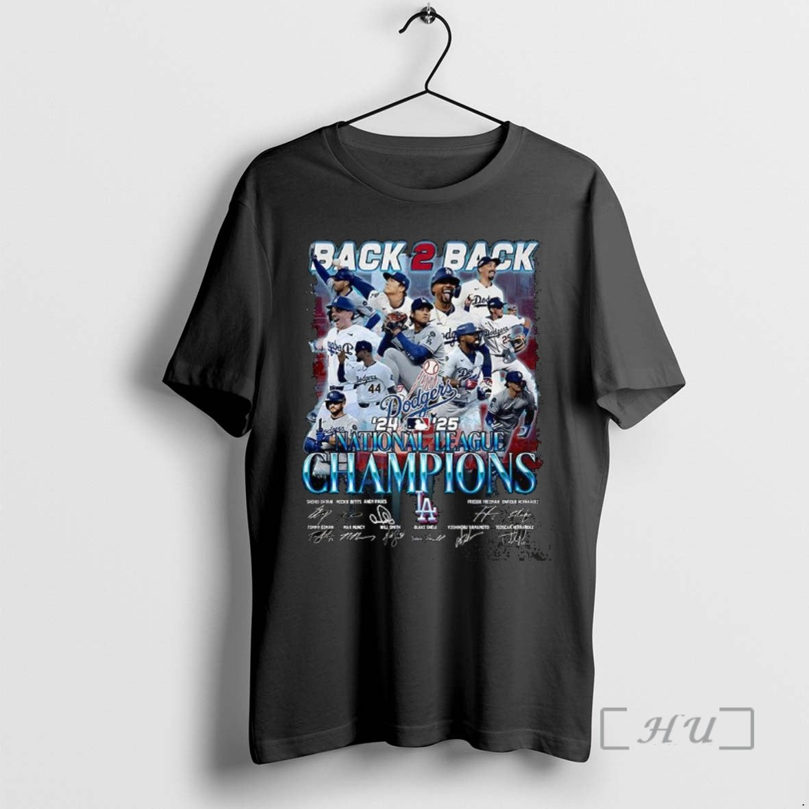 Trending Los Angeles Dodgers Baseball 2025 National League Champions Back Back Signature T-Shirts, Hoodie, Sweatshirt - T-Shirt, Sweatshirt, Hoodie