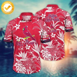 Trending Flower Floral St Louis Cardinals Hawaiian Shirt Unisex T-shirt, Sweatshirt, Hoodie, Long Sleeve Tee - T-Shirt, Sweatshirt, Hoodie