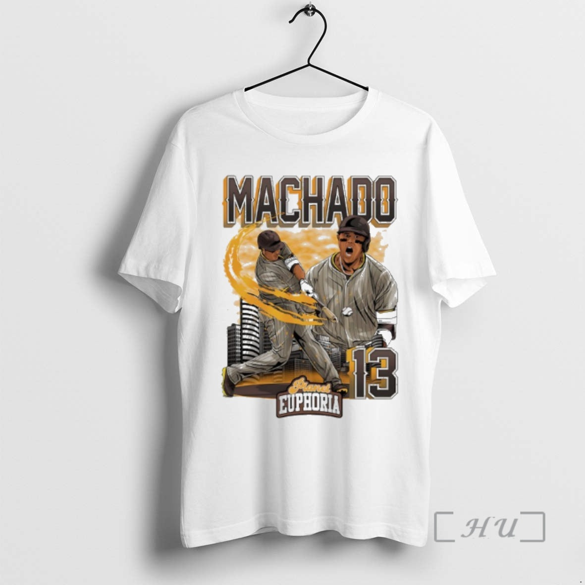 Trending Manny Machado San Diego Padres Player Swing City Skyline T-Shirts, Hoodie, Sweatshirt - T-Shirt, Sweatshirt, Hoodie