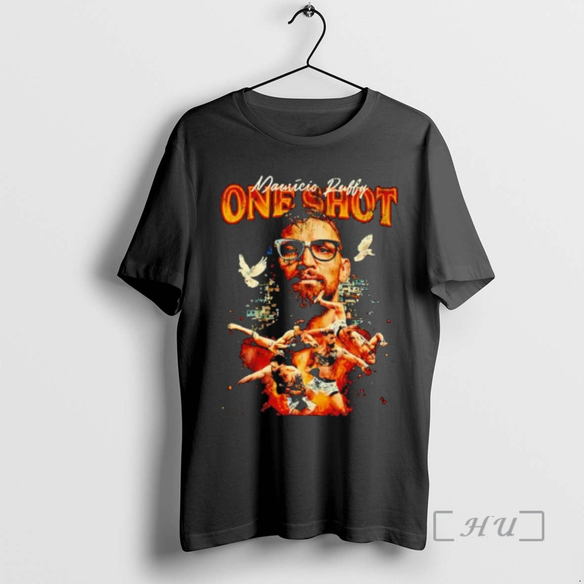 Trending Mauricio Ruffy One Shot Portrait Doves Favela Action Fighting T-Shirts, Hoodie, Sweatshirt - T-Shirt, Sweatshirt, Hoodie