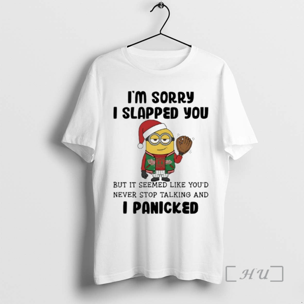 Trending Minion Santa Im Sorry I Slapped You But Seemed Like Youd Never Stop T-Shirts, Hoodie, Sweatshirt - T-Shirt, Sweatshirt, Hoodie