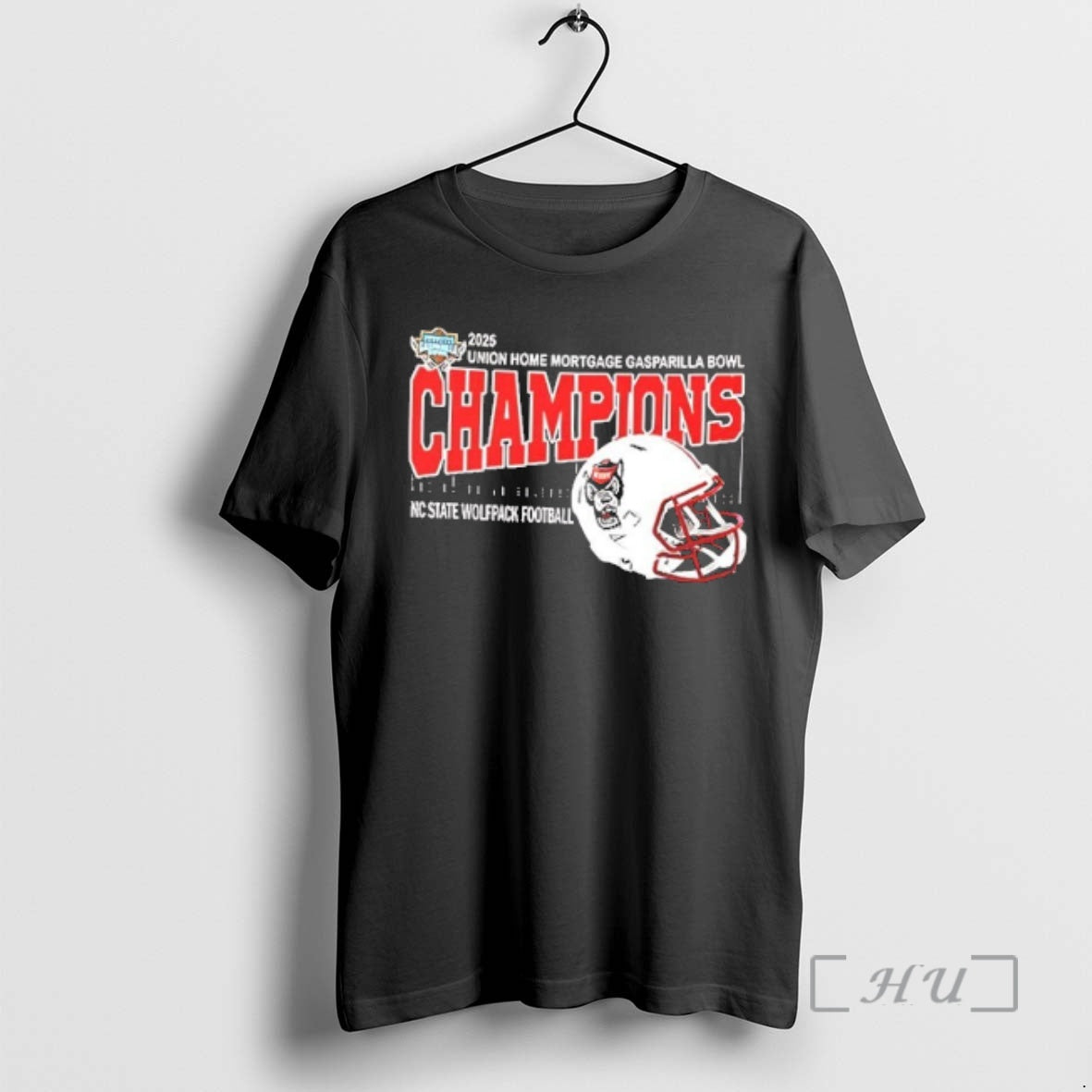 Trending Nc State Wolfpack 2025 Union Home Mortgage Gasparilla Bowl Champions Mascot 2 Sided T-Shirts, Hoodie, Sweatshirt - T-Shirt, Sweatshirt, Hoodie