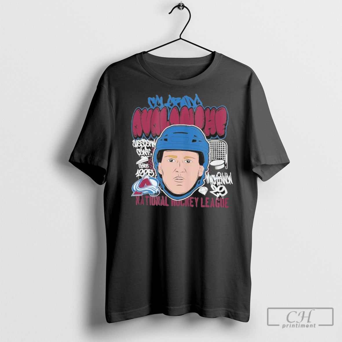 Trending Nathan Mackinnon Colorado Avalanche Caricature T T-Shirts, Hoodie, Sweatshirt - T-Shirt, Sweatshirt, Hoodie