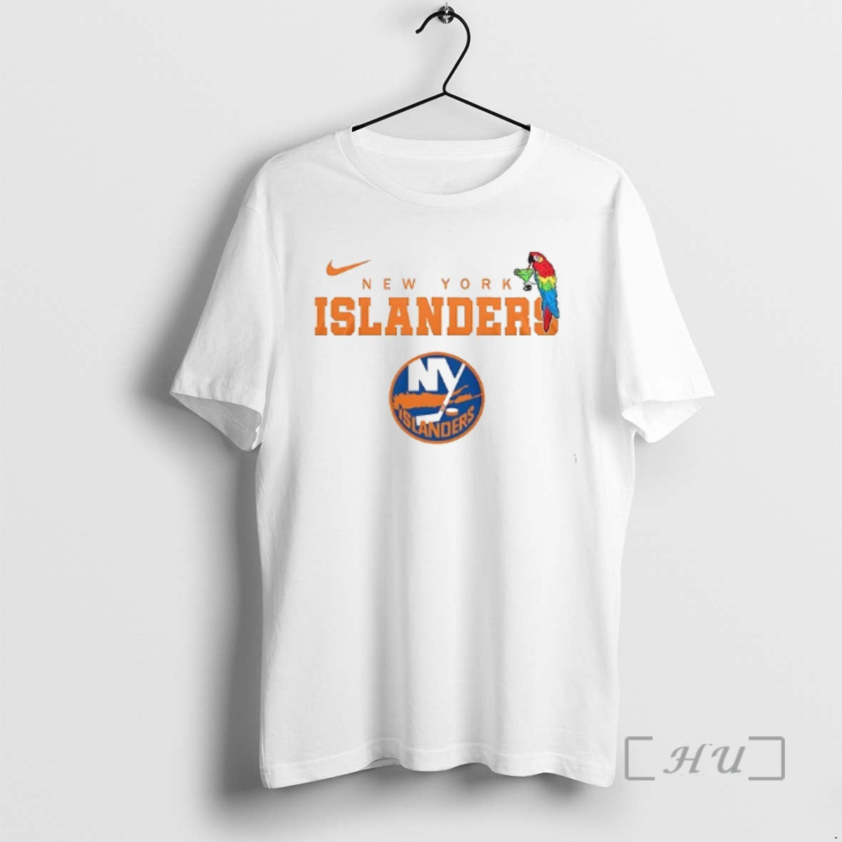 Trending New York Islanders X Jimmy Buffett Parrot Mascot Double Sided T-Shirts, Hoodie, Sweatshirt - T-Shirt, Sweatshirt, Hoodie