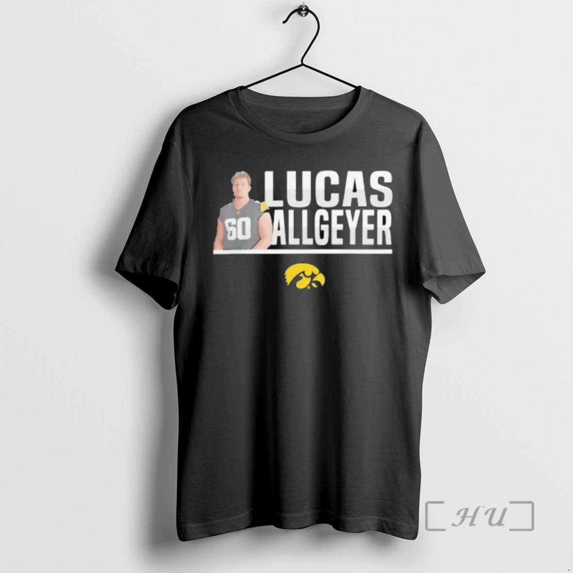 Trending Nil Store Iowa Hawkeyes Football Lucas Allgeyer Illustrated T-Shirts, Hoodie, Sweatshirt - T-Shirt, Sweatshirt, Hoodie