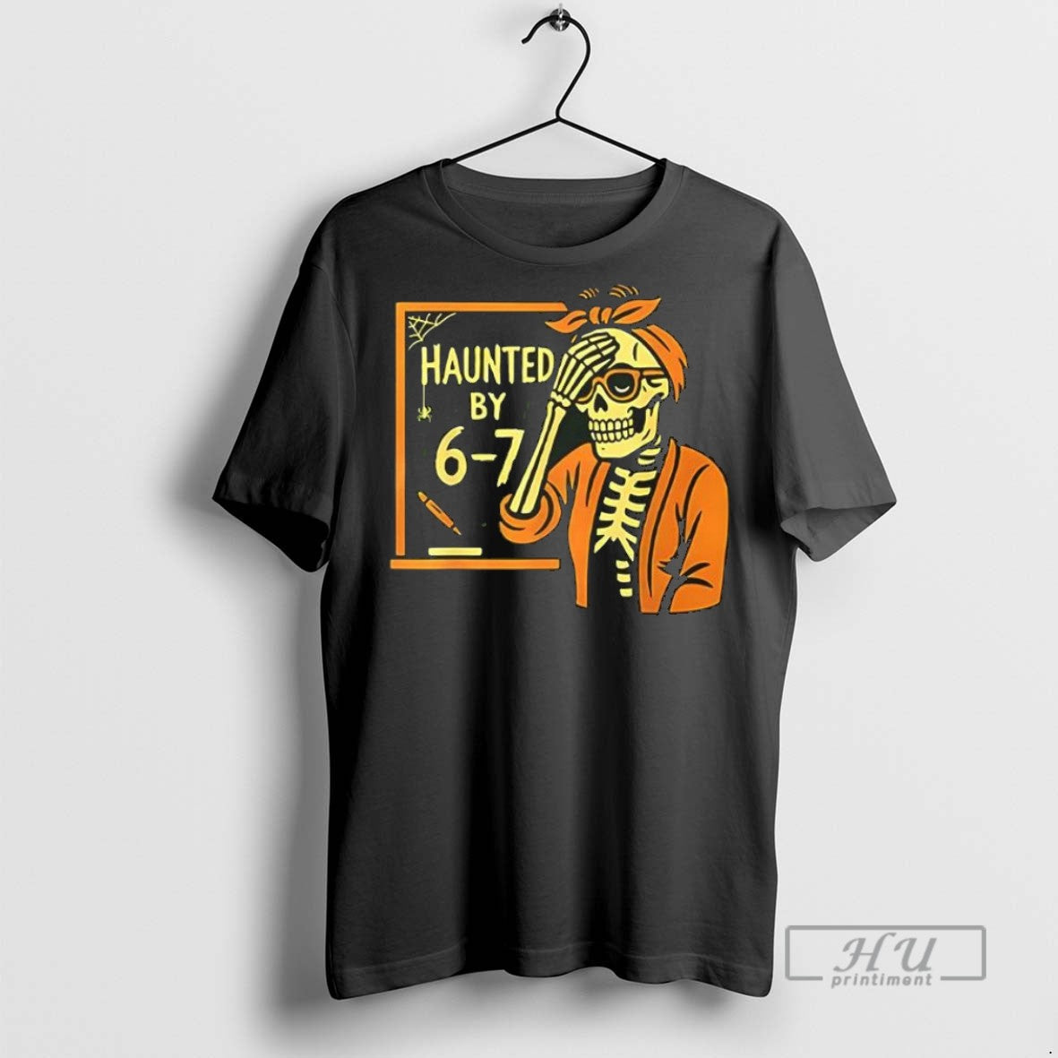 Trending Official Haunted 6 7 Funny Teacher Halloween Skeleton Six Seven Meme T-Shirts, Hoodie, Sweatshirt - T-Shirt, Sweatshirt, Hoodie