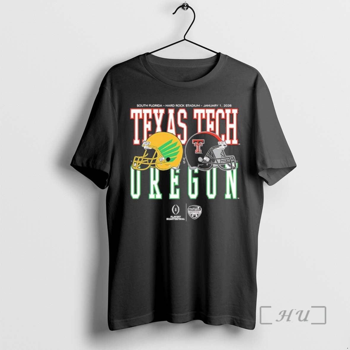 Trending Oregon Vs Texas Tech 2026 Capital One Orange Bowl Helmet Matchup T-Shirts, Hoodie, Sweatshirt - T-Shirt, Sweatshirt, Hoodie