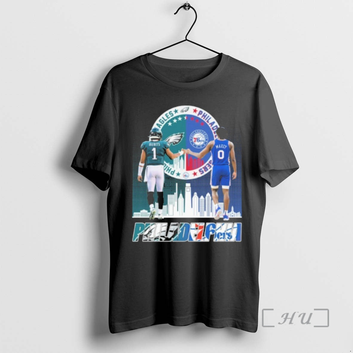 Trending Philadelphia Hurts X Maxey Player City Text T-Shirts, Hoodie, Sweatshirt - T-Shirt, Sweatshirt, Hoodie