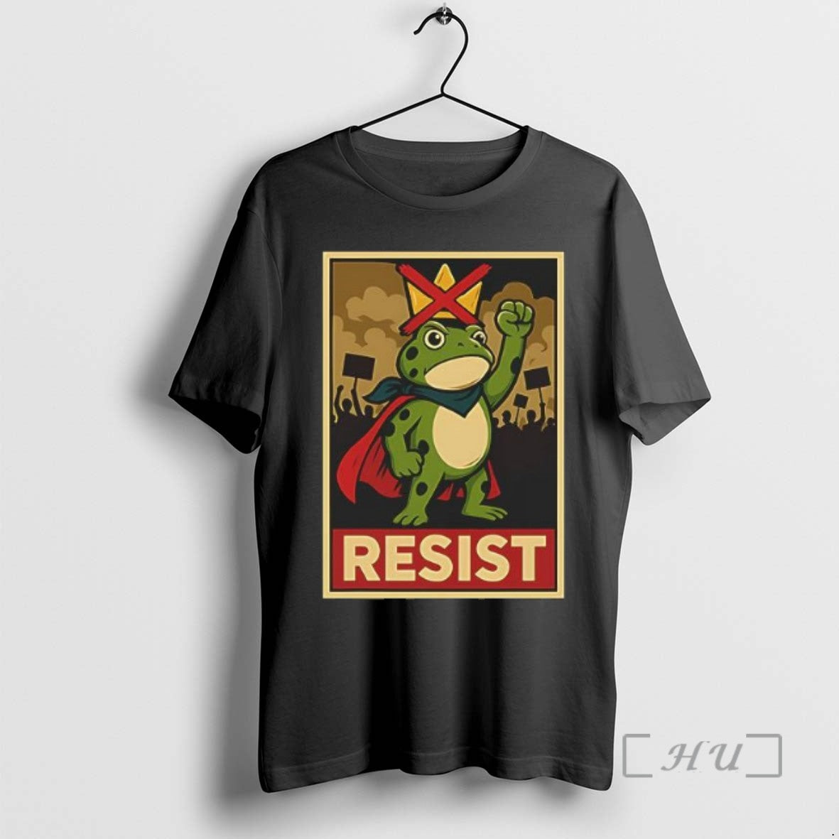 Trending Portland Frog Hop Protest Resist Frog No Kings Toad Sunset T-Shirts, Hoodie, Sweatshirt - T-Shirt, Sweatshirt, Hoodie