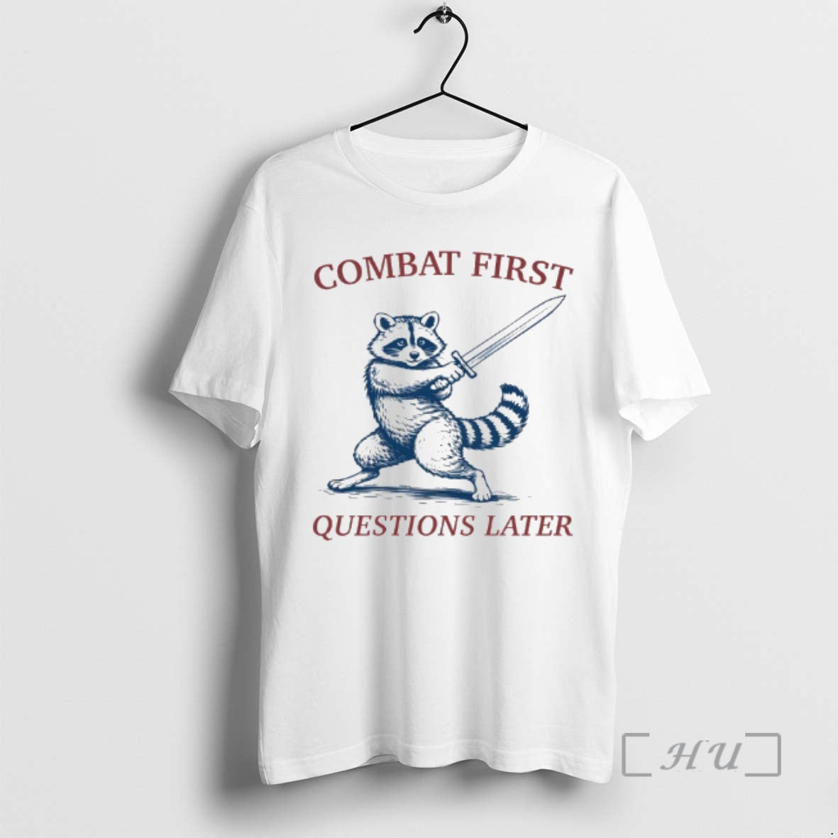 Trending Raccoon Combat First Questions Later T-Shirts, Hoodie, Sweatshirt - T-Shirt, Sweatshirt, Hoodie