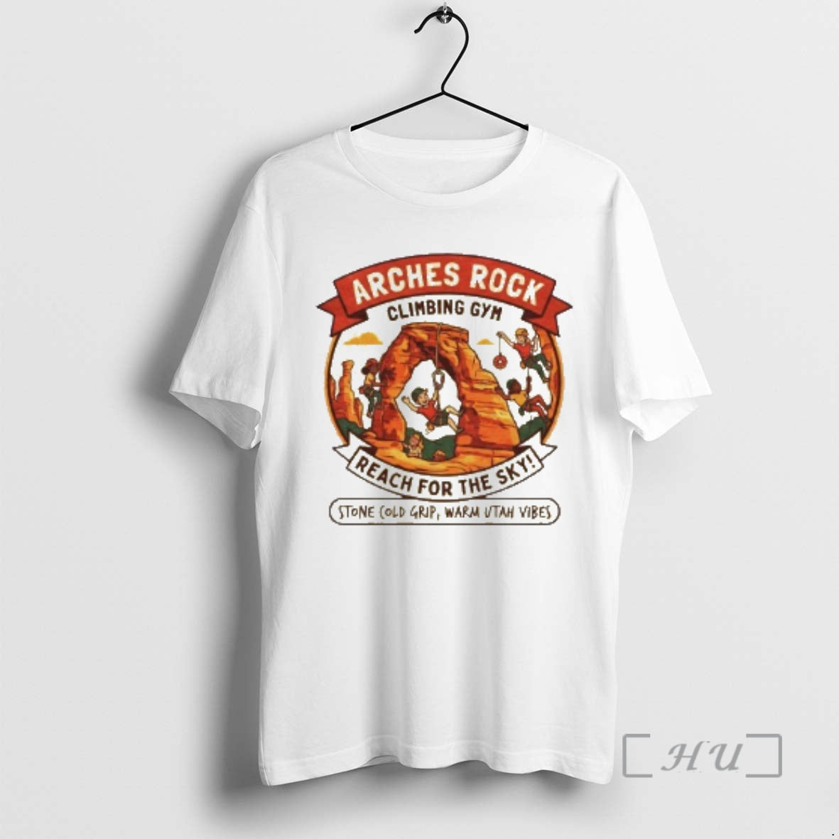 Trending Reach Sky Arches Rock Climbing T-Shirts, Hoodie, Sweatshirt - T-Shirt, Sweatshirt, Hoodie