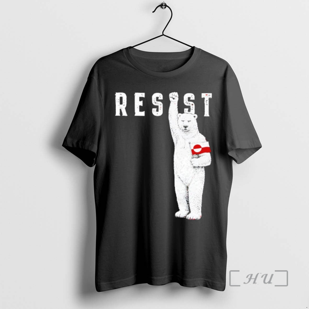 Trending Resist Polar Bear Greenland Flag Funny Political T-Shirts, Hoodie, Sweatshirt - T-Shirt, Sweatshirt, Hoodie