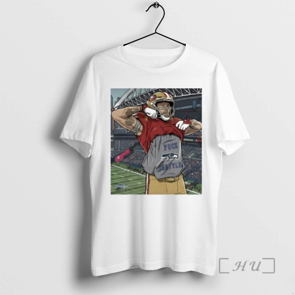 Trending Sf 49ers George Kittle Fuck Seattle T-Shirts, Hoodie, Sweatshirt - T-Shirt, Sweatshirt, Hoodie