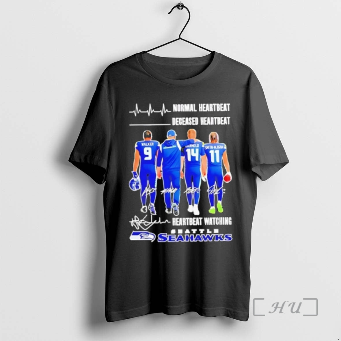 Trending Seahawks Normal Heartbeat Deceased Heartbeat Signatures T-Shirts, Hoodie, Sweatshirt - T-Shirt, Sweatshirt, Hoodie