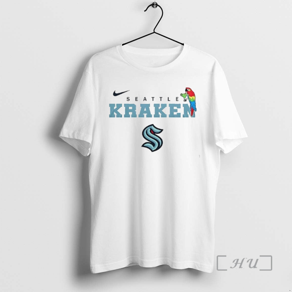 Trending Seattle Kraken X Jimmy Buffett Parrot Mascot Double Sided T-Shirts, Hoodie, Sweatshirt - T-Shirt, Sweatshirt, Hoodie