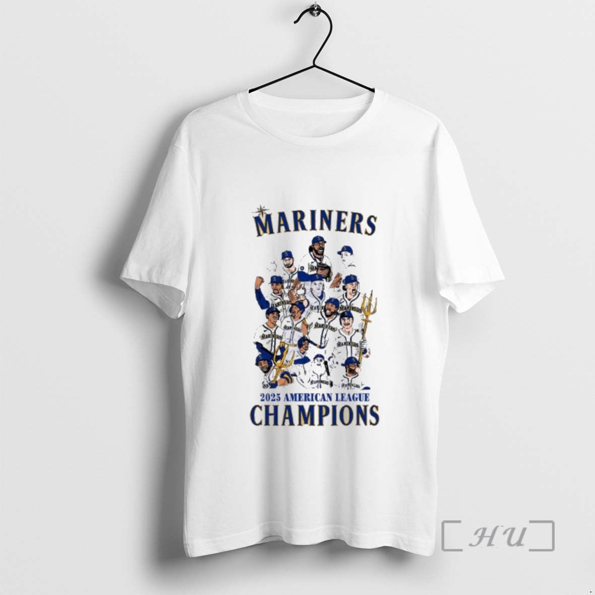 Trending Seattle Mariners 2025 American League Champions Caricature T-Shirts, Hoodie, Sweatshirt - T-Shirt, Sweatshirt, Hoodie