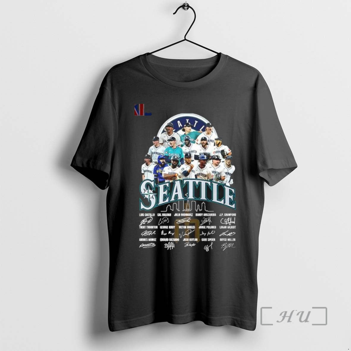 Trending Seattle Mariners Players Luis Castillo Cal Raleigh Julio Rodriguez Randy Arozarena Signatures T-Shirts, Hoodie, Sweatshirt - T-Shirt, Sweatshirt, Hoodie