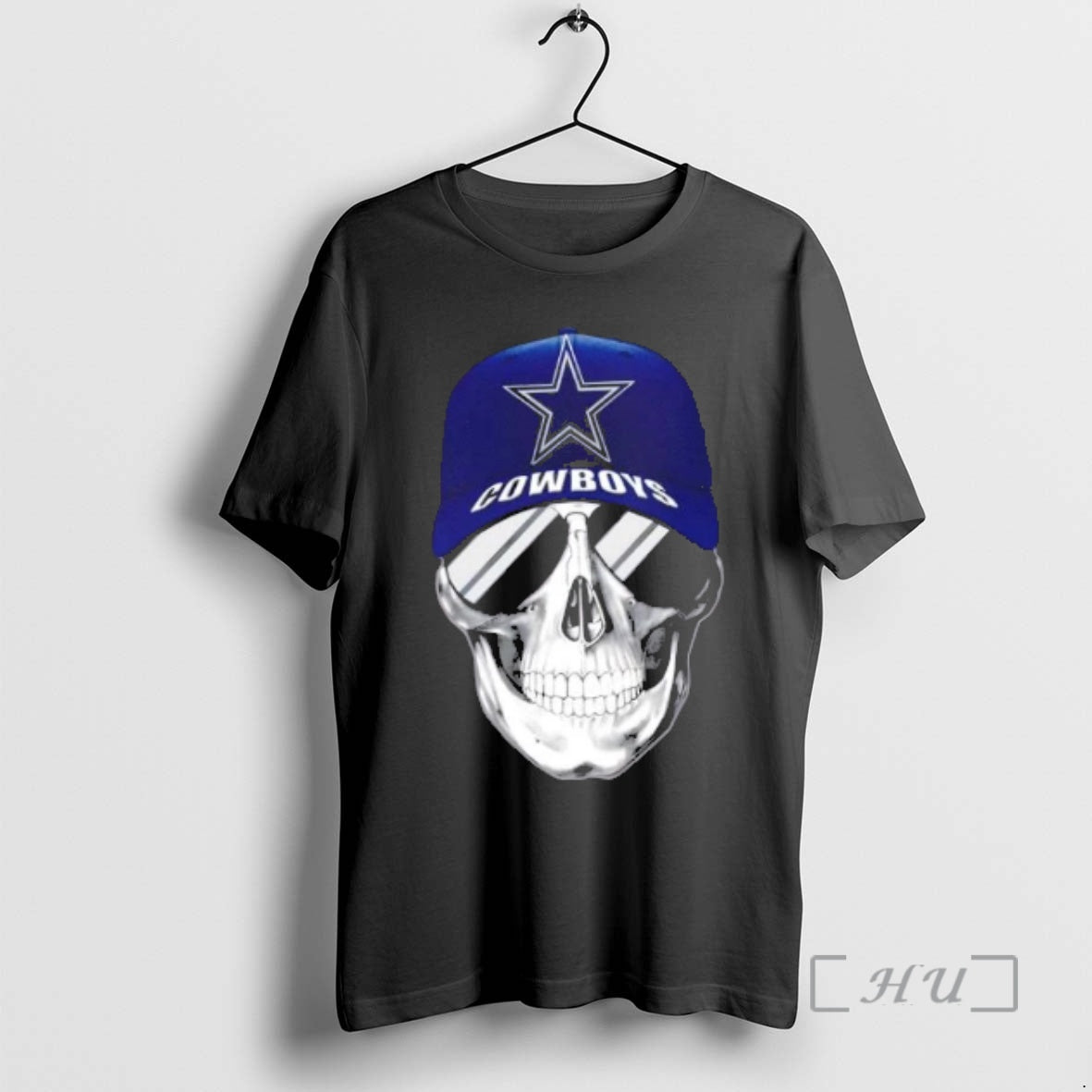 Trending Skull Wearing Cap Smile Dallas Cowboys Fans T-Shirts, Hoodie, Sweatshirt - T-Shirt, Sweatshirt, Hoodie