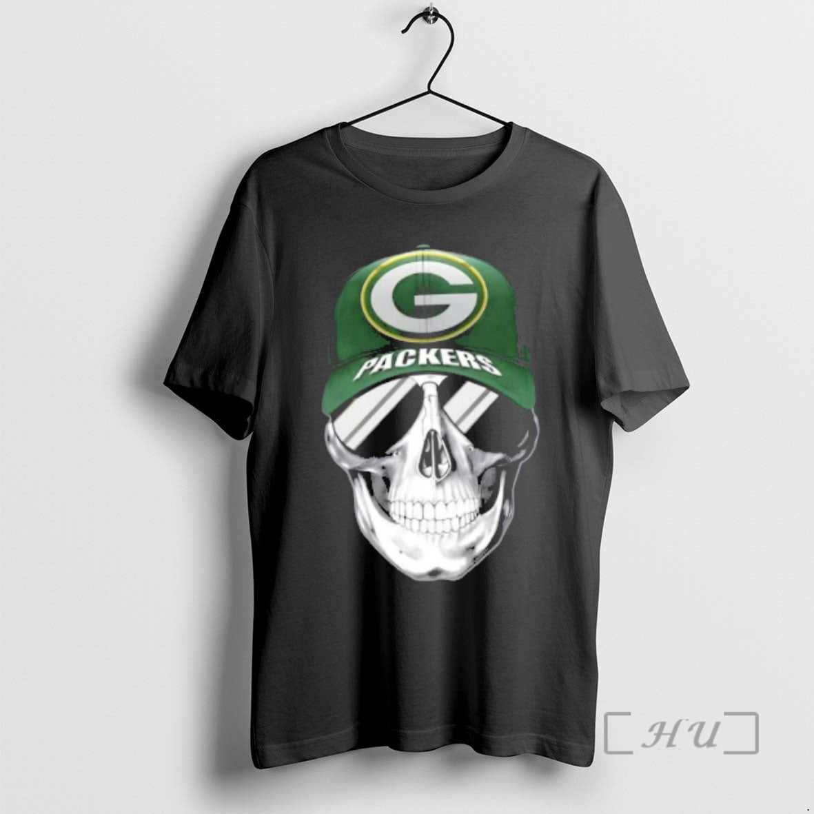 Trending Skull Wearing Cap Smile Green Bay Packers Fans T-Shirts, Hoodie, Sweatshirt - T-Shirt, Sweatshirt, Hoodie