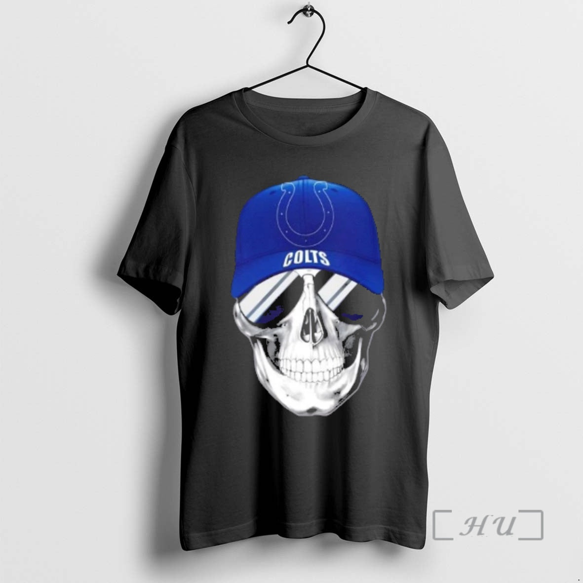 Trending Skull Wearing Cap Smile Indianapolis Colts Fans T-Shirts, Hoodie, Sweatshirt - T-Shirt, Sweatshirt, Hoodie
