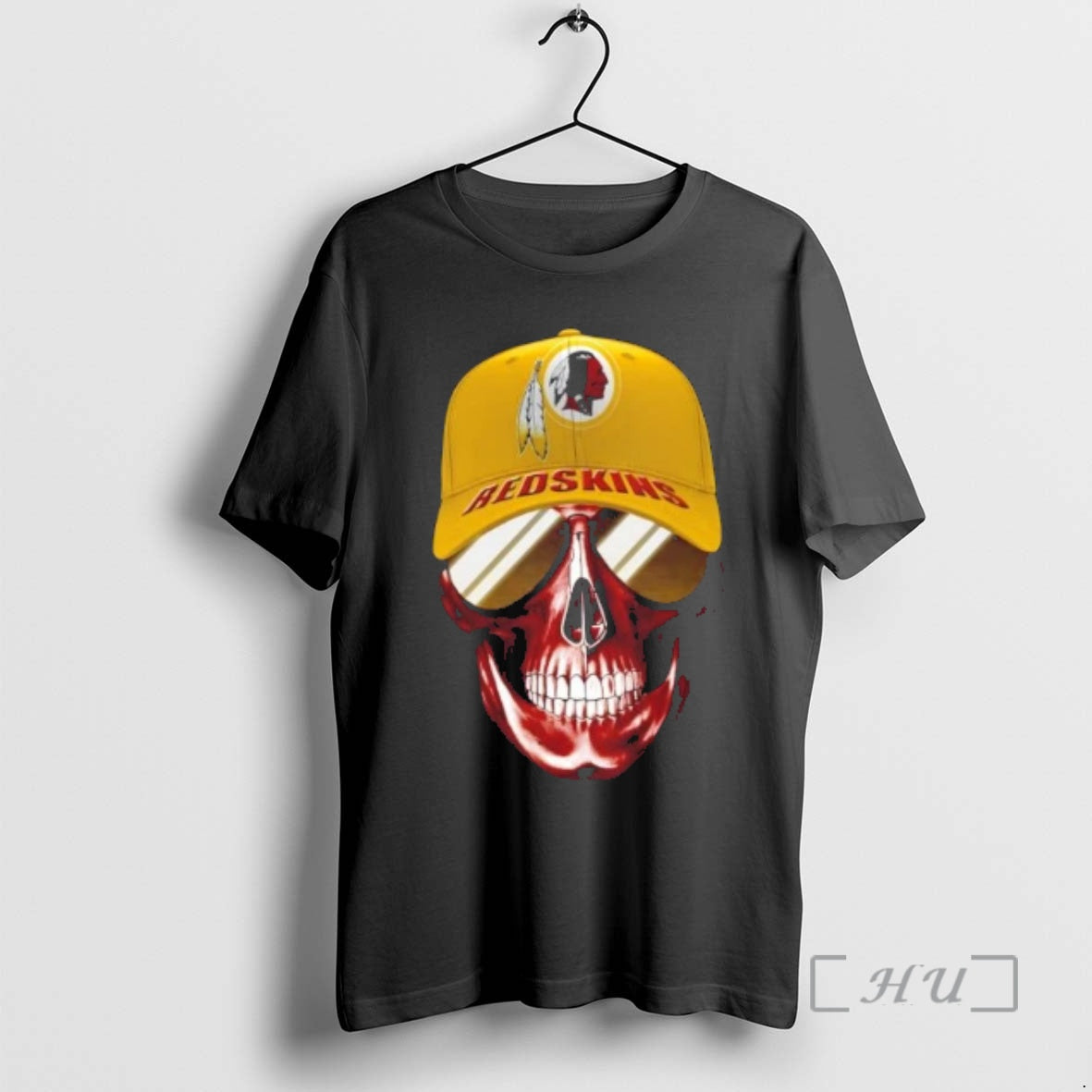 Trending Skull Wearing Cap Smile Washington Redskins Fans T-Shirts, Hoodie, Sweatshirt - T-Shirt, Sweatshirt, Hoodie