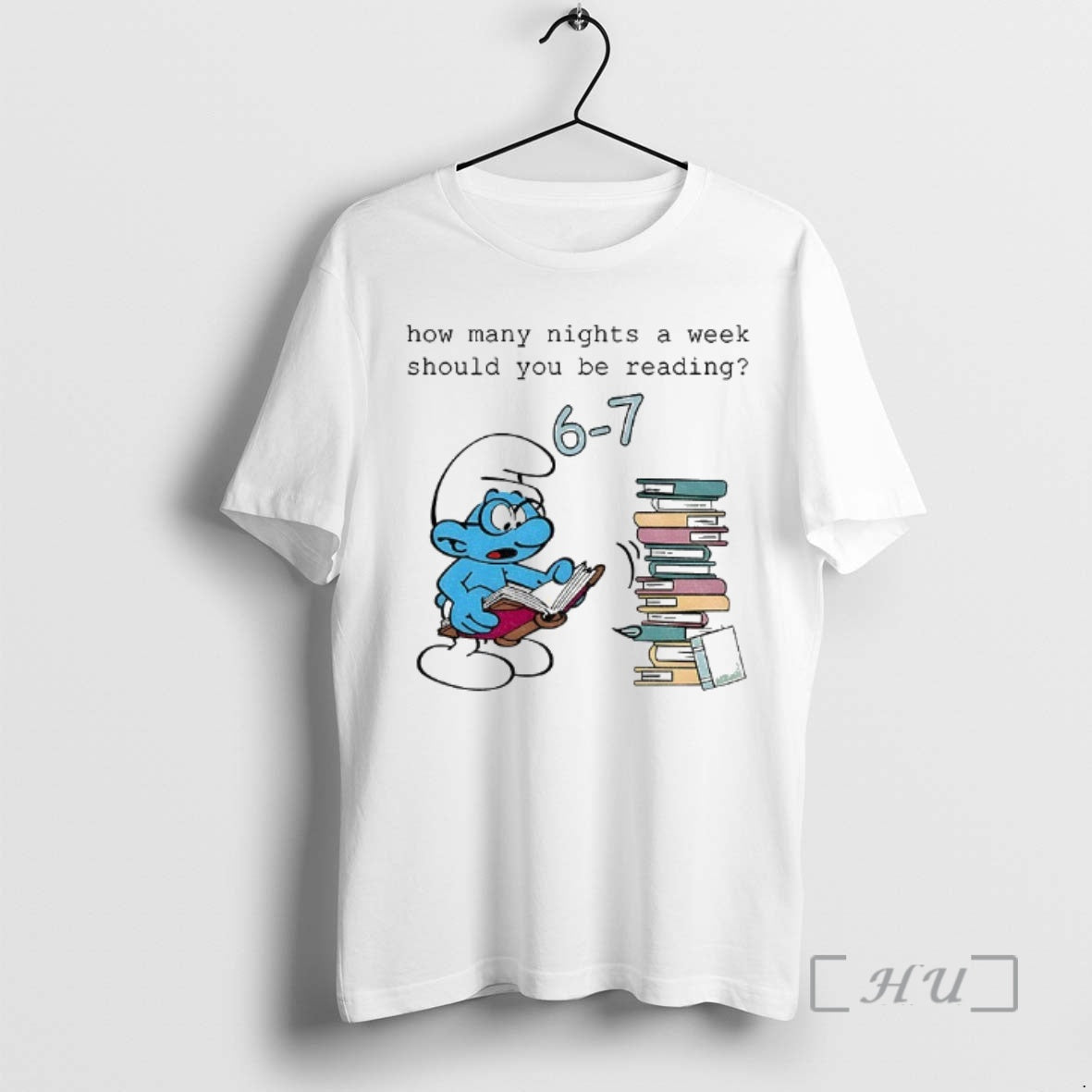 Trending Smurf How Many Nights Week Should You Be Reading 6 7 T-Shirts, Hoodie, Sweatshirt - T-Shirt, Sweatshirt, Hoodie