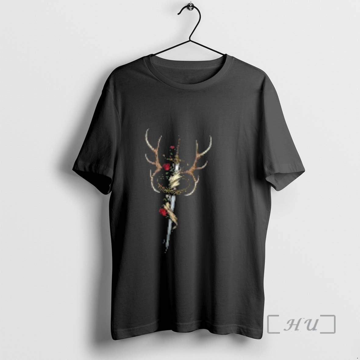 Trending Sword Crown Deer Antlers Logo T-Shirts, Hoodie, Sweatshirt - T-Shirt, Sweatshirt, Hoodie