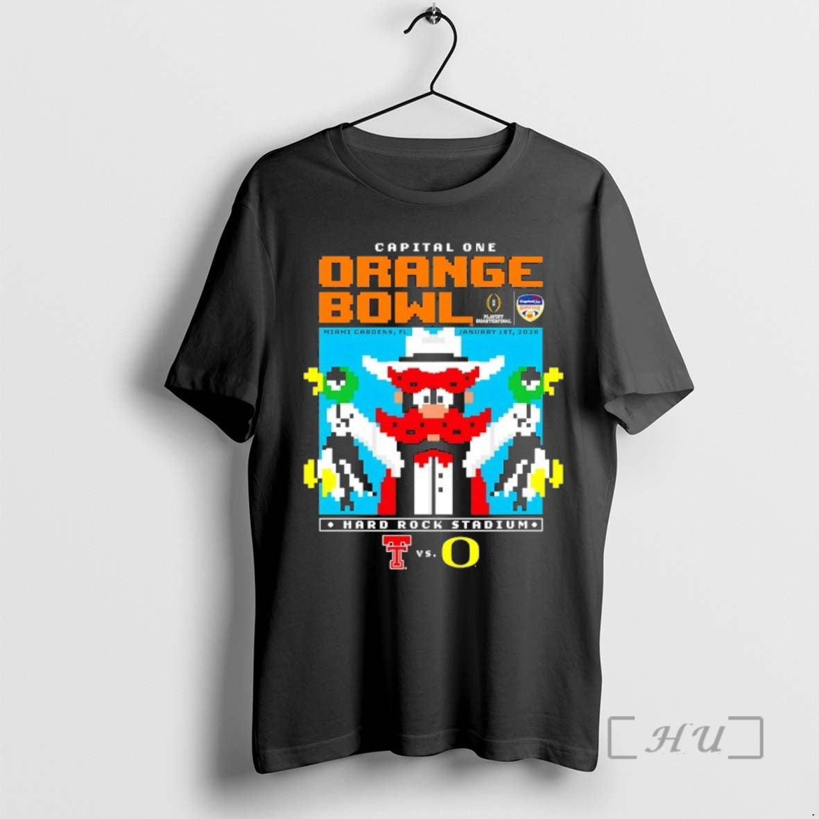 Trending Texas Tech Red Raiders Capital One Orange Bowl 2026 Mascot Pixel T-Shirts, Hoodie, Sweatshirt - T-Shirt, Sweatshirt, Hoodie