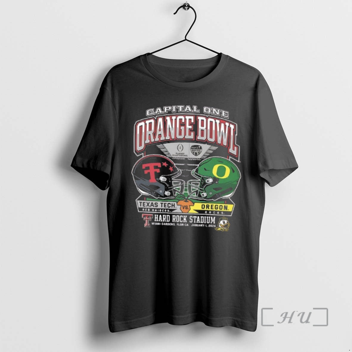 Trending Texas Tech Vs Oregon 2025 Capital One Orange Bowl Helmet 2 Sided T-Shirts, Hoodie, Sweatshirt - T-Shirt, Sweatshirt, Hoodie