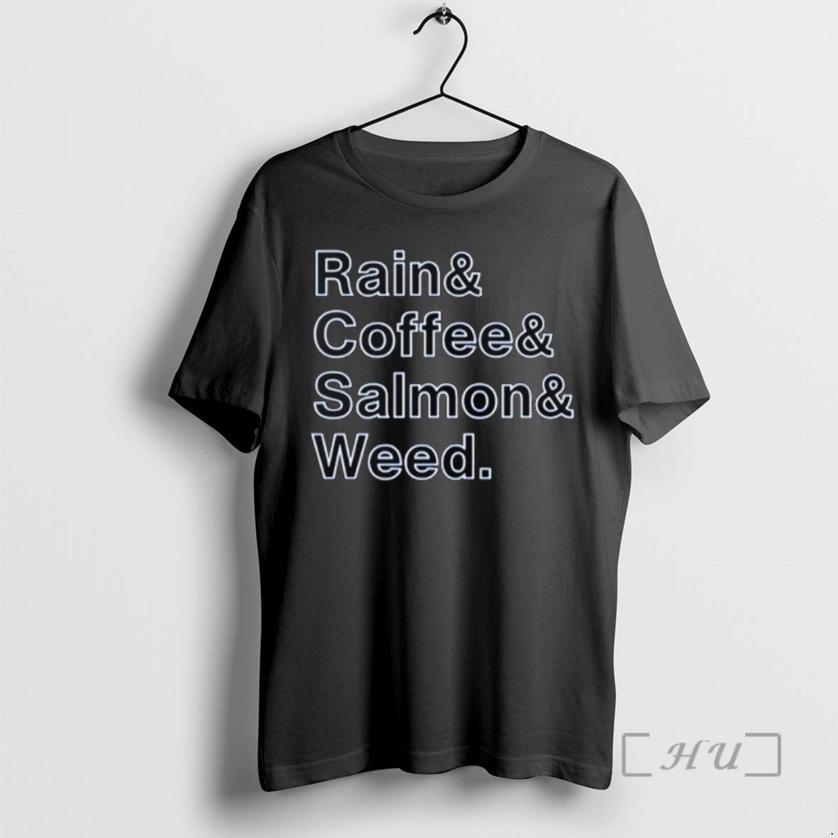 Trending Rain Coffee Salmon Weed T-Shirts, Hoodie, Sweatshirt - T-Shirt, Sweatshirt, Hoodie