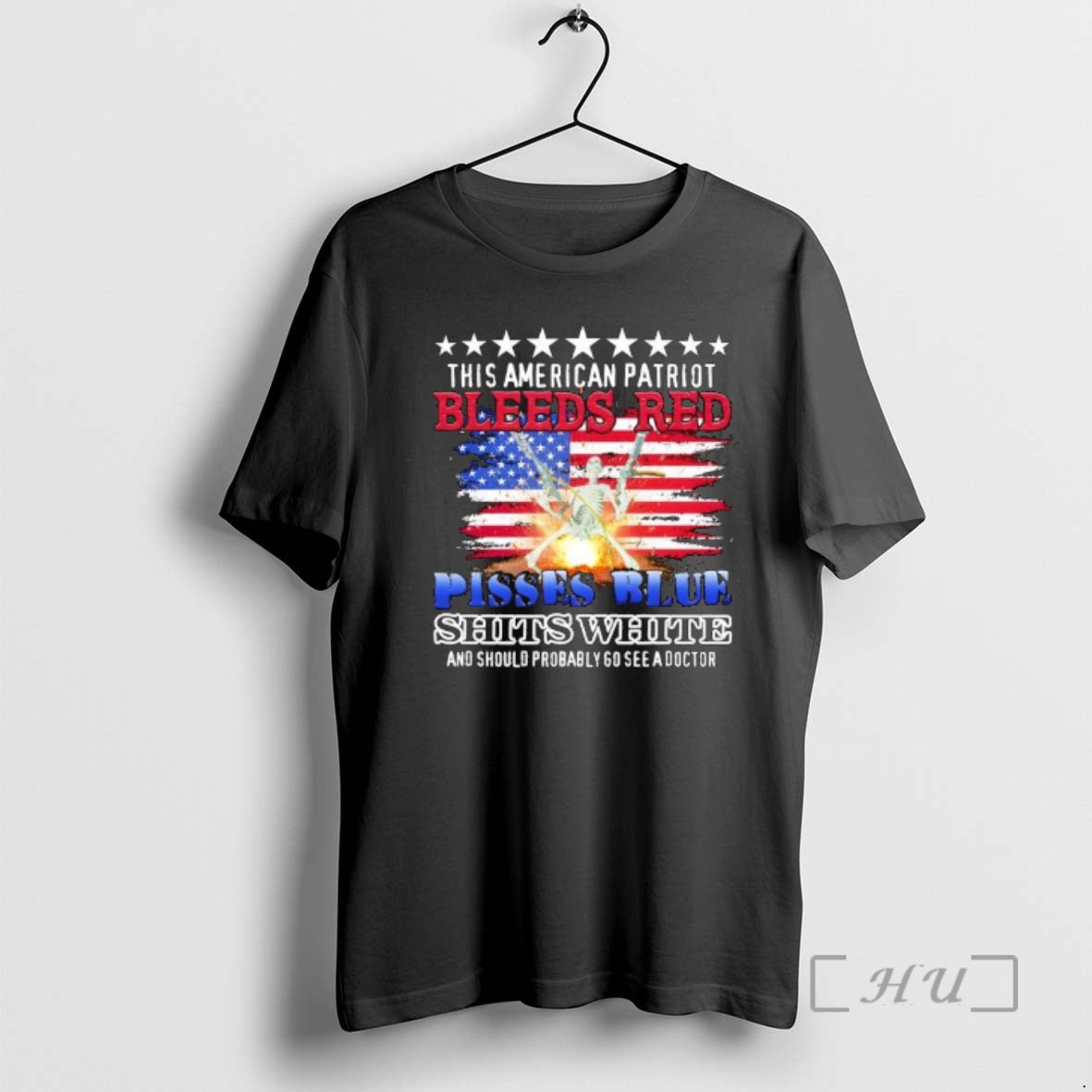 Trending This American Patriot Bleeds Red Pisses Blue Shits White Should Probably Go See T-Shirts, Hoodie, Sweatshirt - T-Shirt, Sweatshirt, Hoodie
