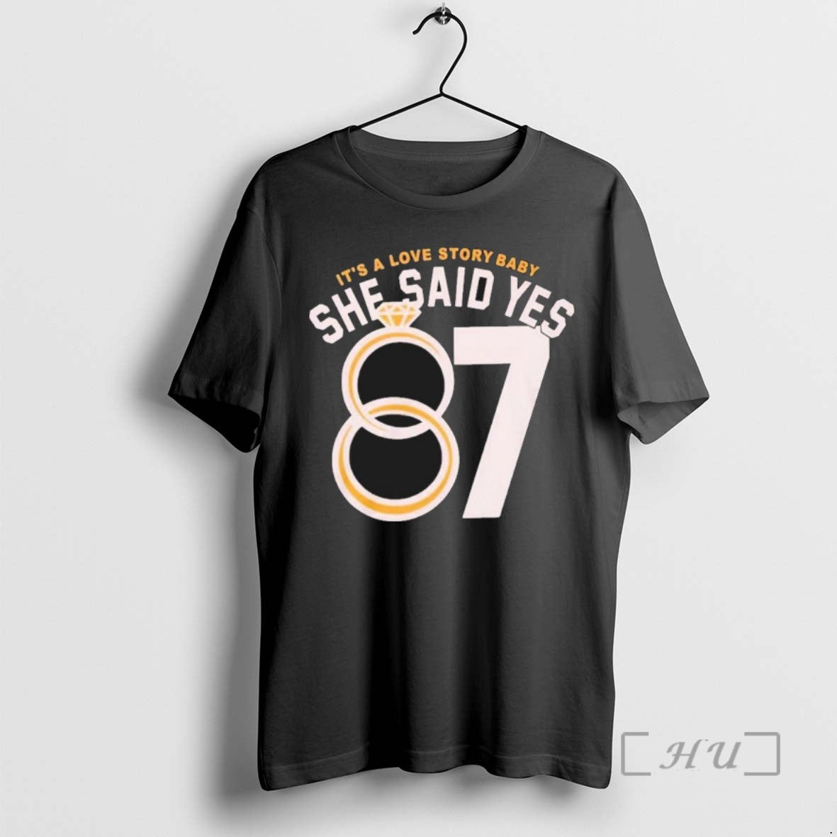 Trending Travis Kelce Love Story Baby Just Say Yes T-Shirts, Hoodie, Sweatshirt - T-Shirt, Sweatshirt, Hoodie