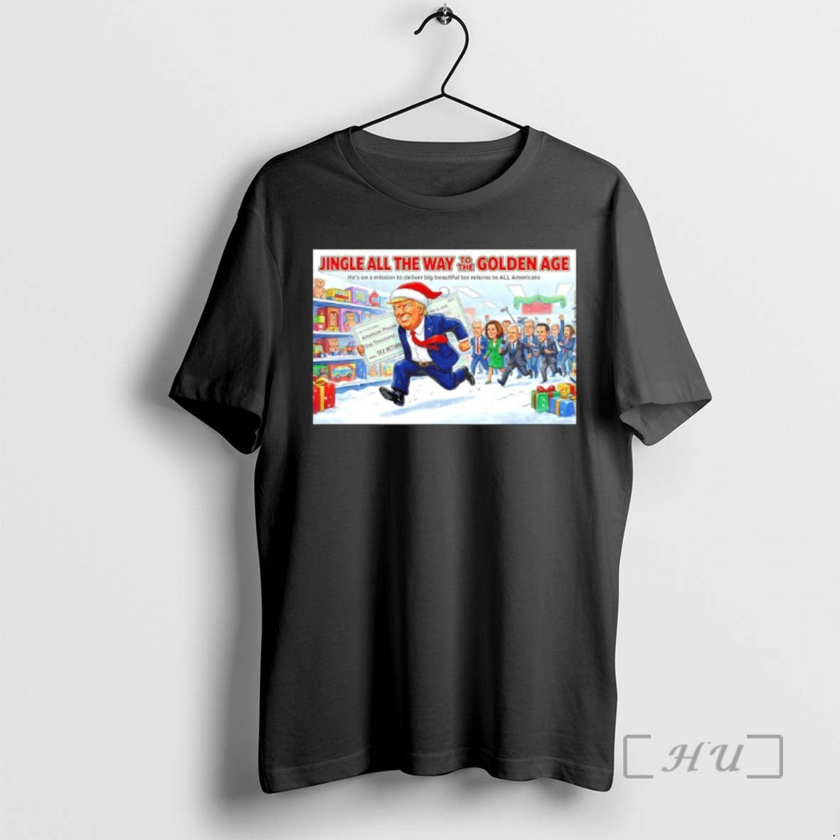 Trending Trump Santa Jingle All Way Golden Age T-Shirts, Hoodie, Sweatshirt - T-Shirt, Sweatshirt, Hoodie