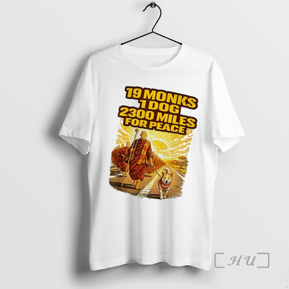 Trending Walk Peace 19 Monks 1 Dog 2300 Miles Peace Pilgrimage T-Shirts, Hoodie, Sweatshirt - T-Shirt, Sweatshirt, Hoodie
