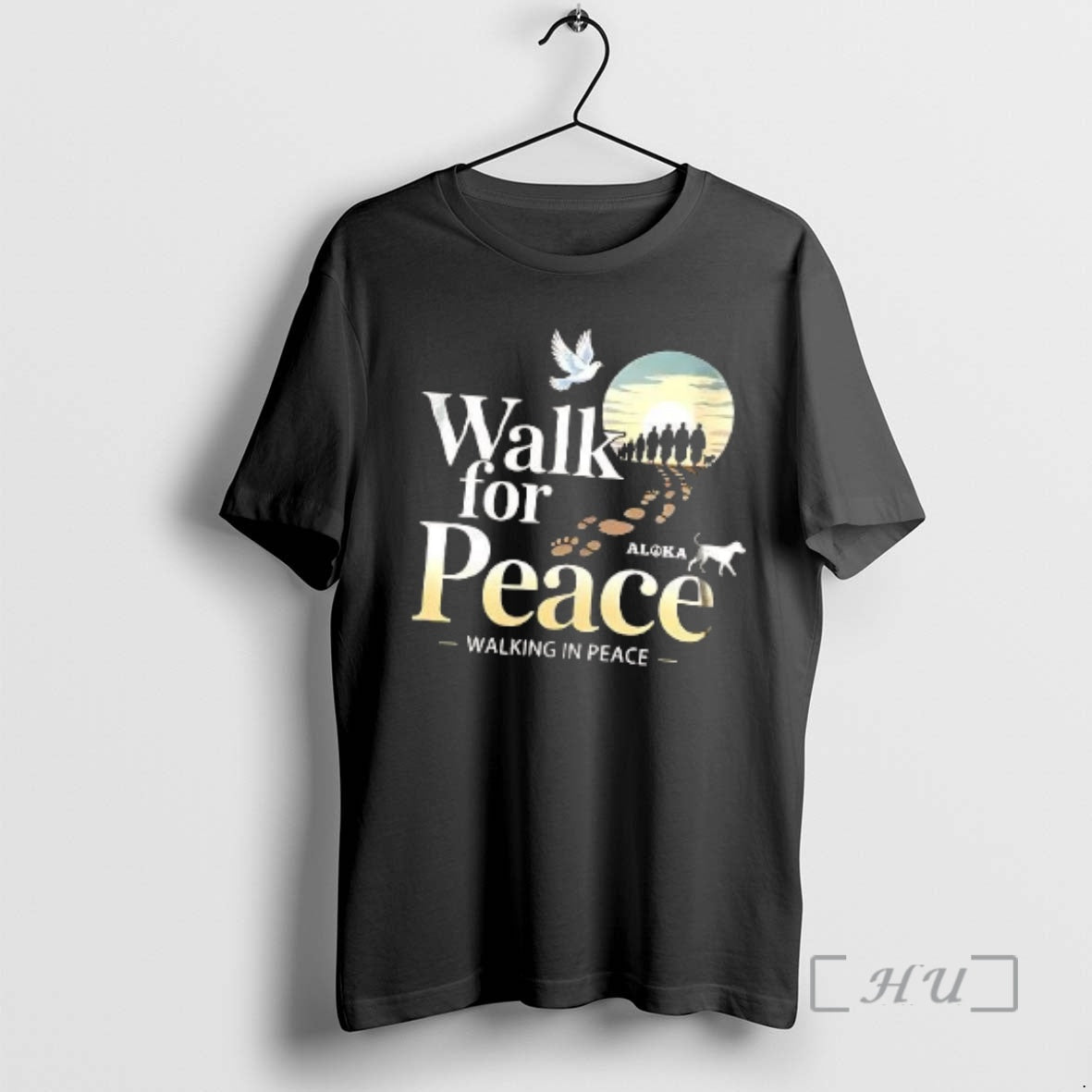 Trending Walk Peace Walk Place Aloka Dove Illustration T-Shirts, Hoodie, Sweatshirt - T-Shirt, Sweatshirt, Hoodie