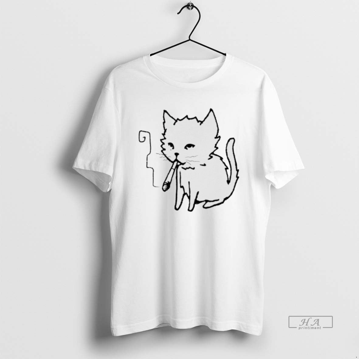 Cat Smoking Art T-Shirts, Hoodie, Sweatshirt - T-Shirt, Sweatshirt, Hoodie