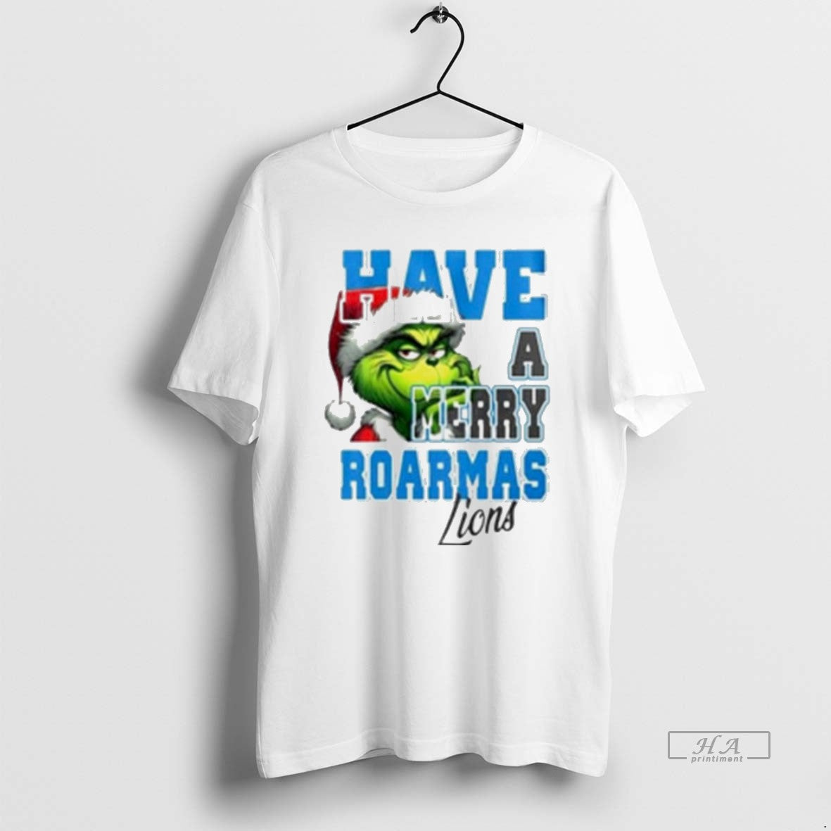 Detroit Lions Have Merry Roarmas Lions Grinch White T-Shirts, Hoodie, Sweatshirt - T-Shirt, Sweatshirt, Hoodie