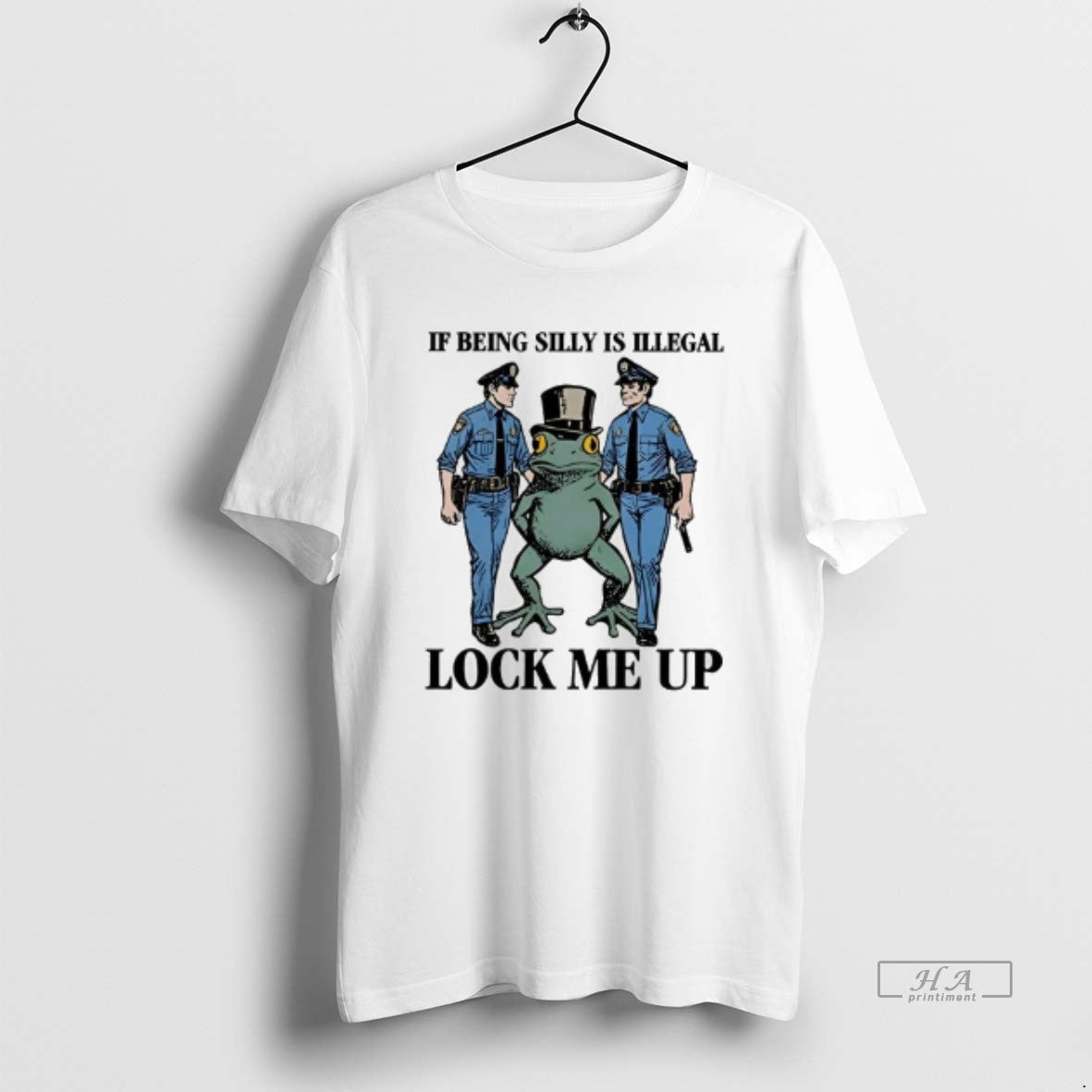 Frog If Being Silly Is Illegal Lock Me Up Cops T-Shirts, Hoodie, Sweatshirt - T-Shirt, Sweatshirt, Hoodie