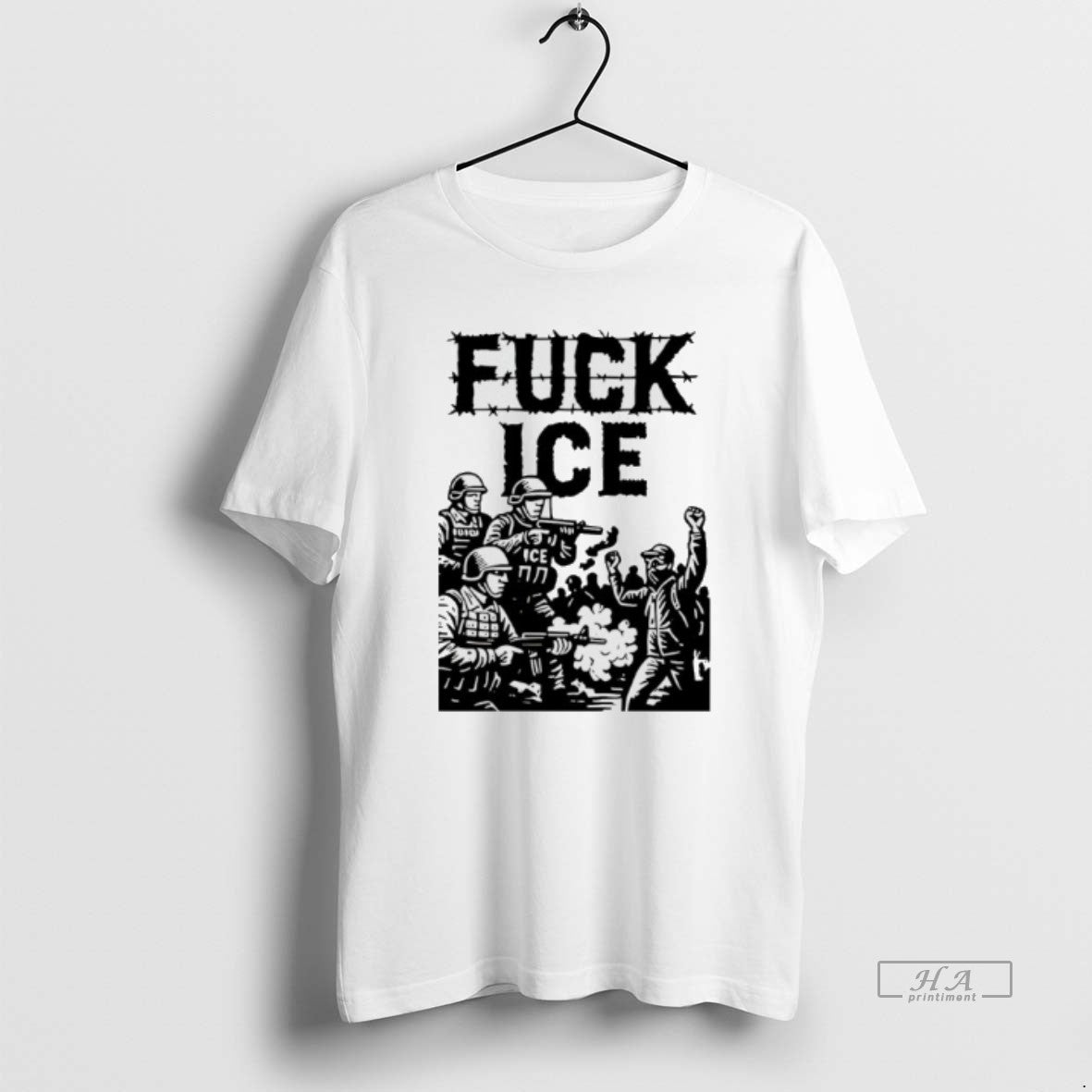Fuck Ice Barbed Wire Protest T-Shirts, Hoodie, Sweatshirt - T-Shirt, Sweatshirt, Hoodie