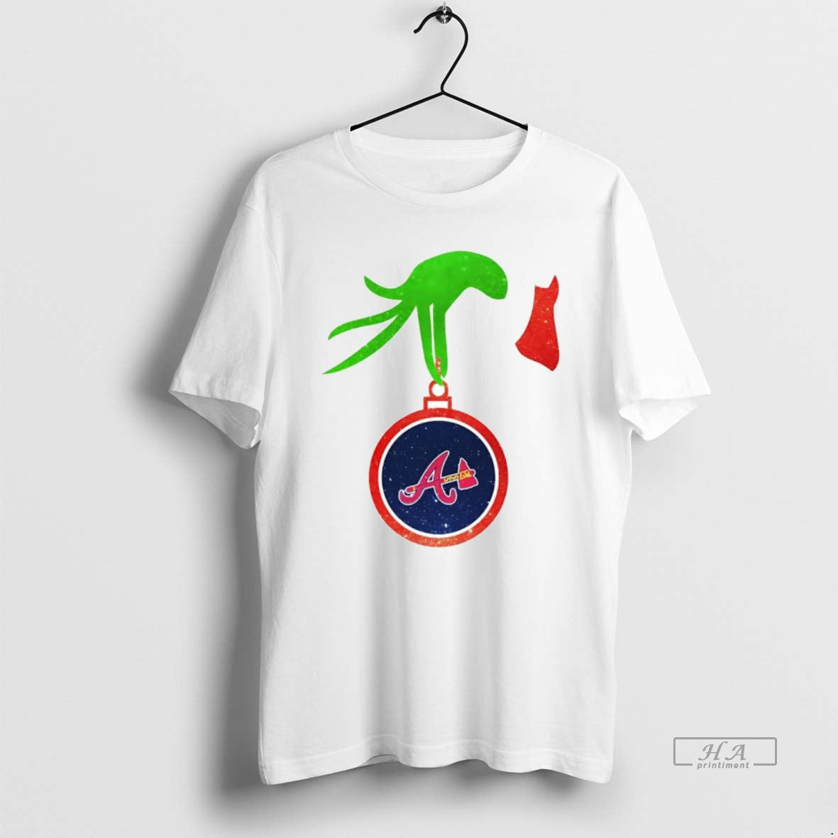Grinch Hand Holding Atlanta Braves T-Shirts, Hoodie, Sweatshirt - T-Shirt, Sweatshirt, Hoodie