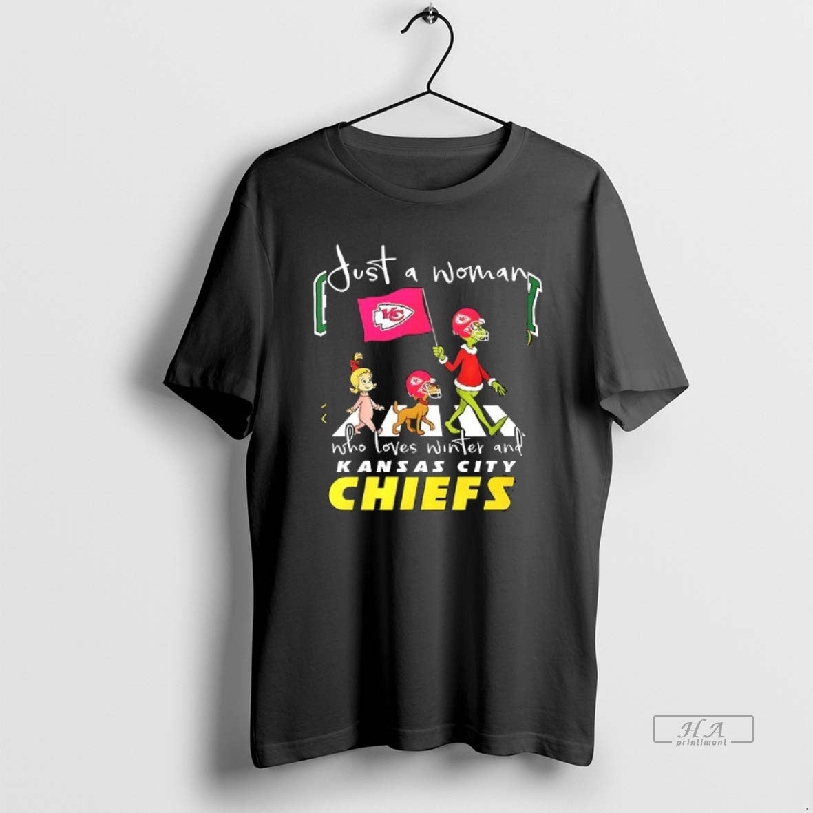 Grinch Just Woman Who Loves Winter Kansas City Chiefs T-Shirts, Hoodie, Sweatshirt - T-Shirt, Sweatshirt, Hoodie