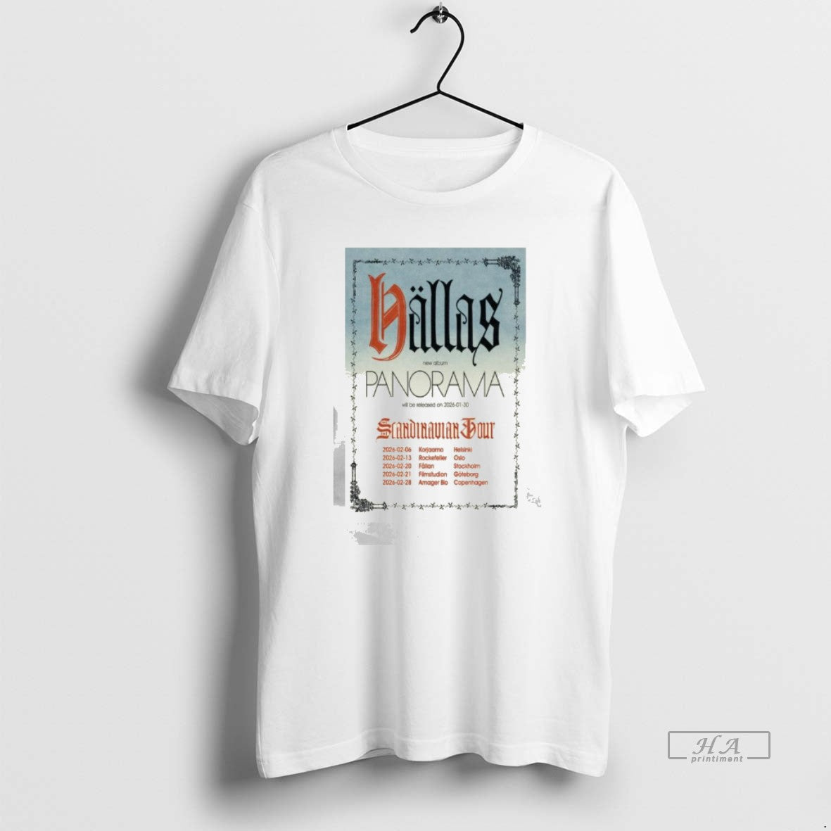 Hallas New Album Panorama Scandinavian Tour 2026 T-Shirts, Hoodie, Sweatshirt - T-Shirt, Sweatshirt, Hoodie