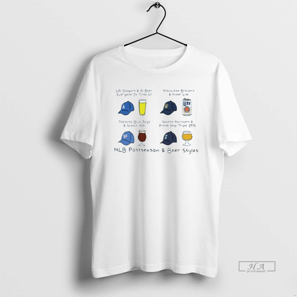 Mlb Postseason Beer Nlcs Alcs Dodgers Brewers Blue Jays Mariners T-Shirts, Hoodie, Sweatshirt - T-Shirt, Sweatshirt, Hoodie