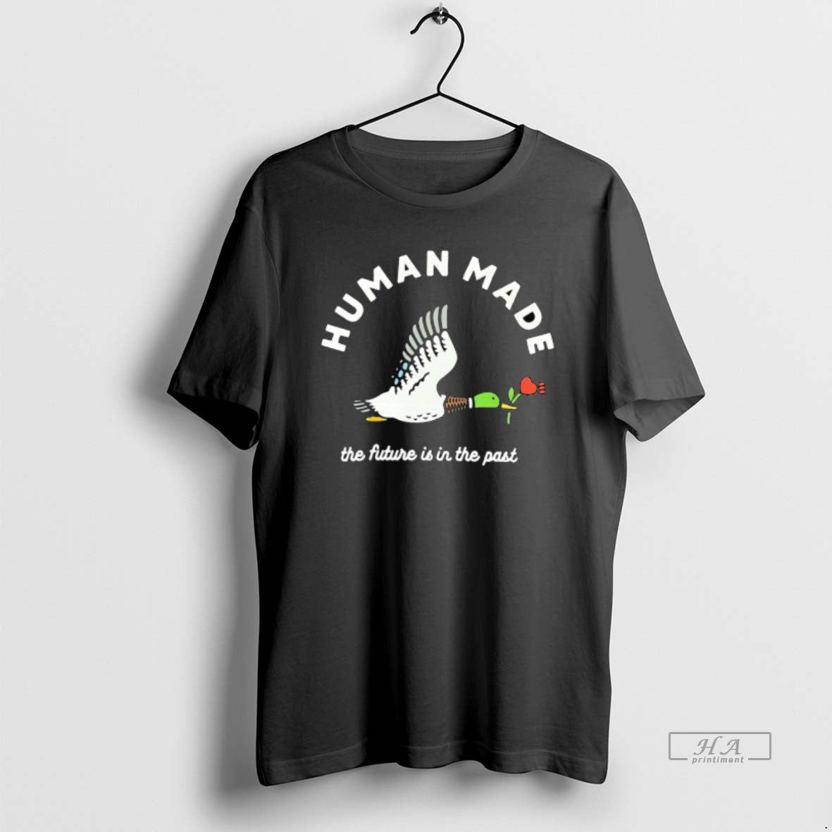 Mallard Duck Holding Flower Human Made Future Is Past T-Shirts, Hoodie, Sweatshirt - T-Shirt, Sweatshirt, Hoodie