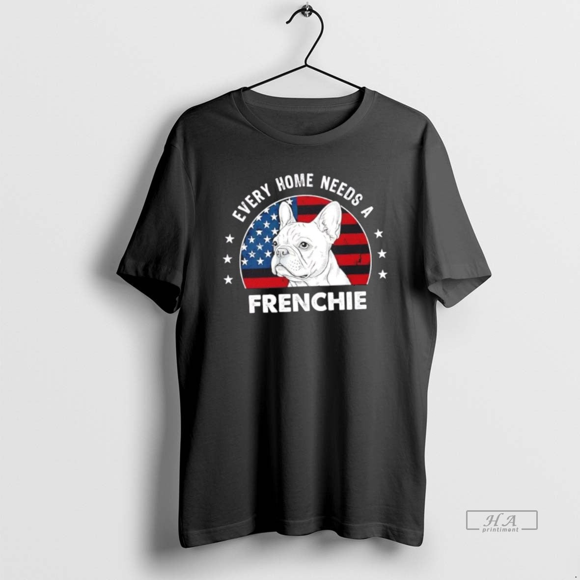 Pug Dog Every Home Needs Frenchie Us Flag T-Shirts, Hoodie, Sweatshirt - T-Shirt, Sweatshirt, Hoodie