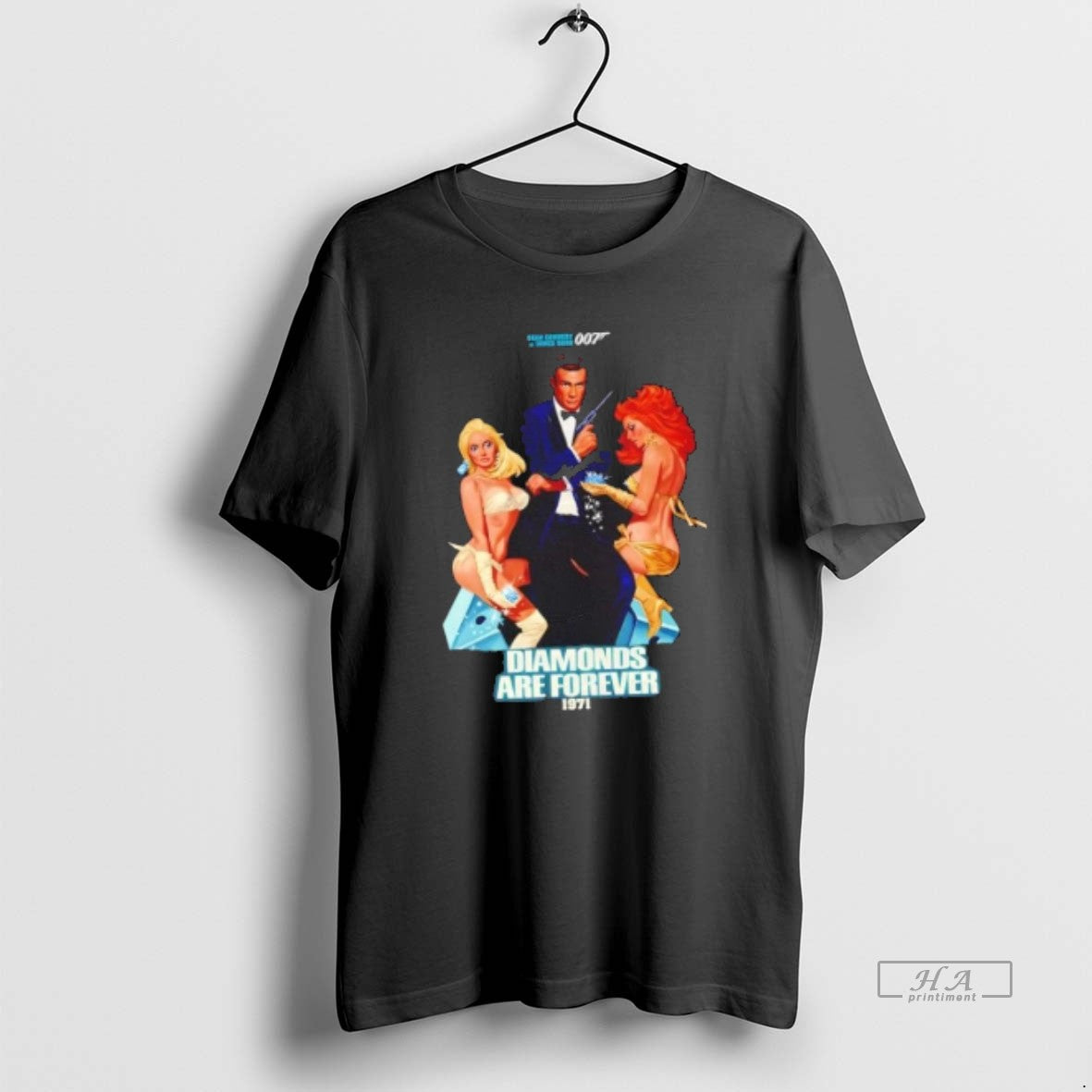 Sean Connery As James Bond 007 Diamonds Are Forever 1971 T-Shirts, Hoodie, Sweatshirt - T-Shirt, Sweatshirt, Hoodie